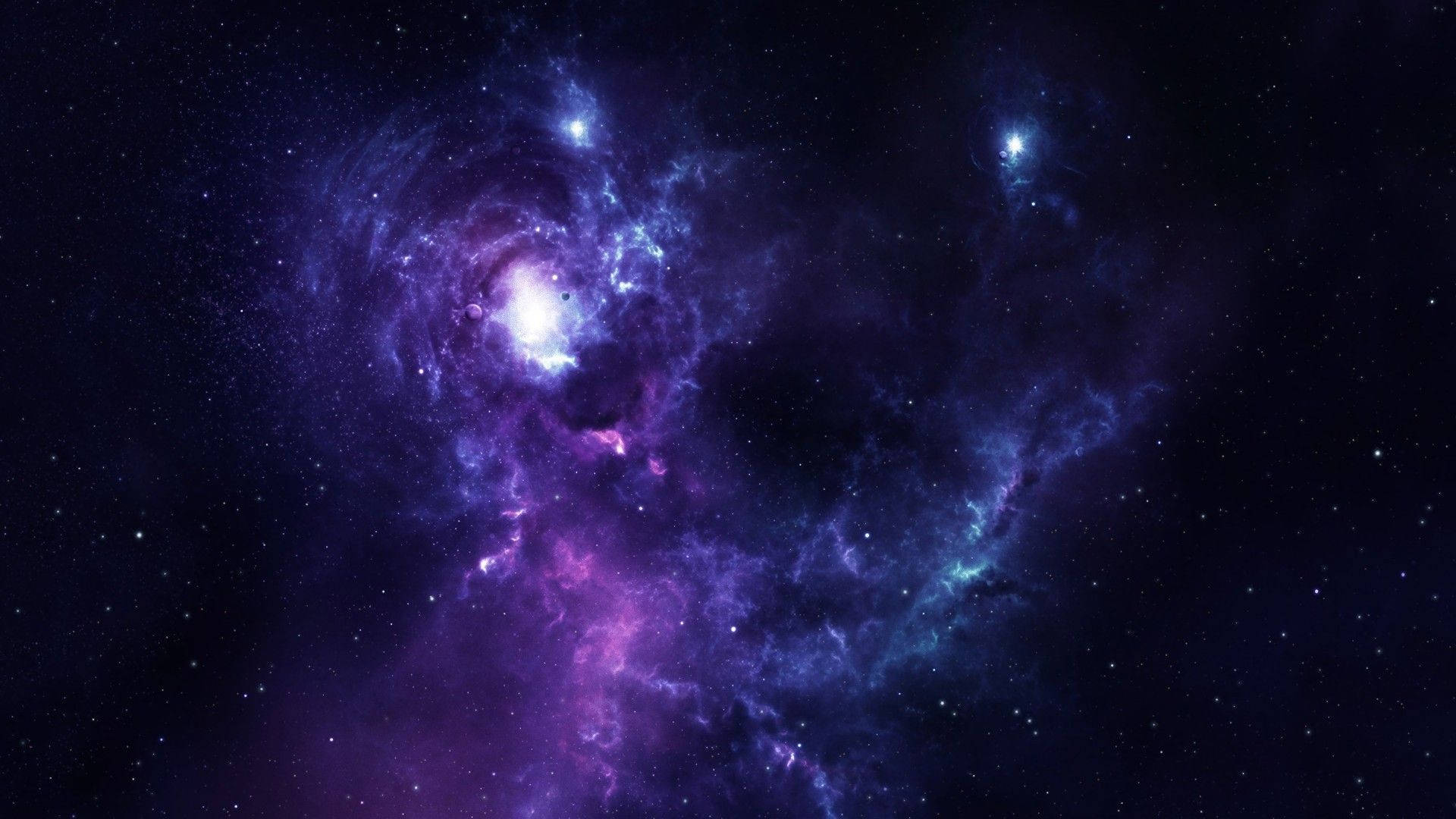 Stars Violet Space Background