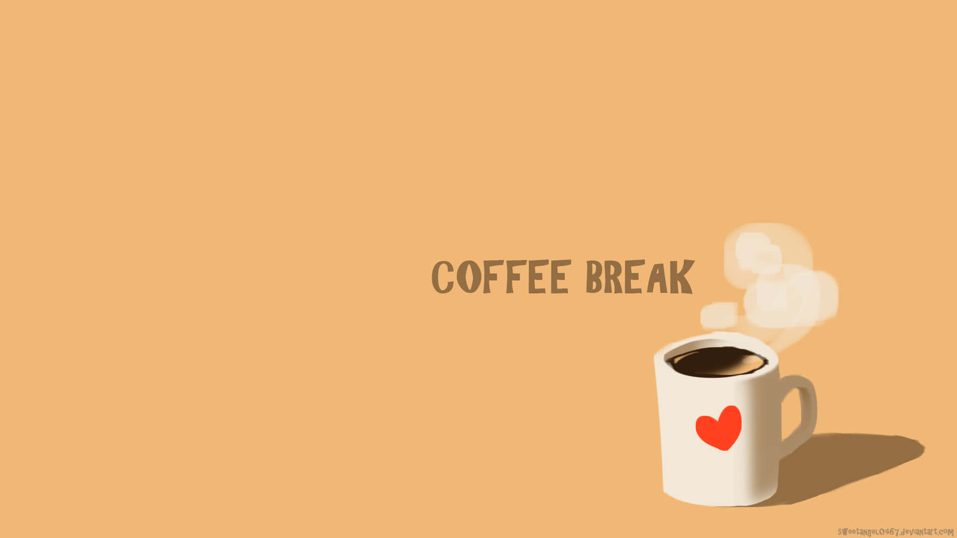 Start The Day With A Hot Cup Of Cute Coffee Background