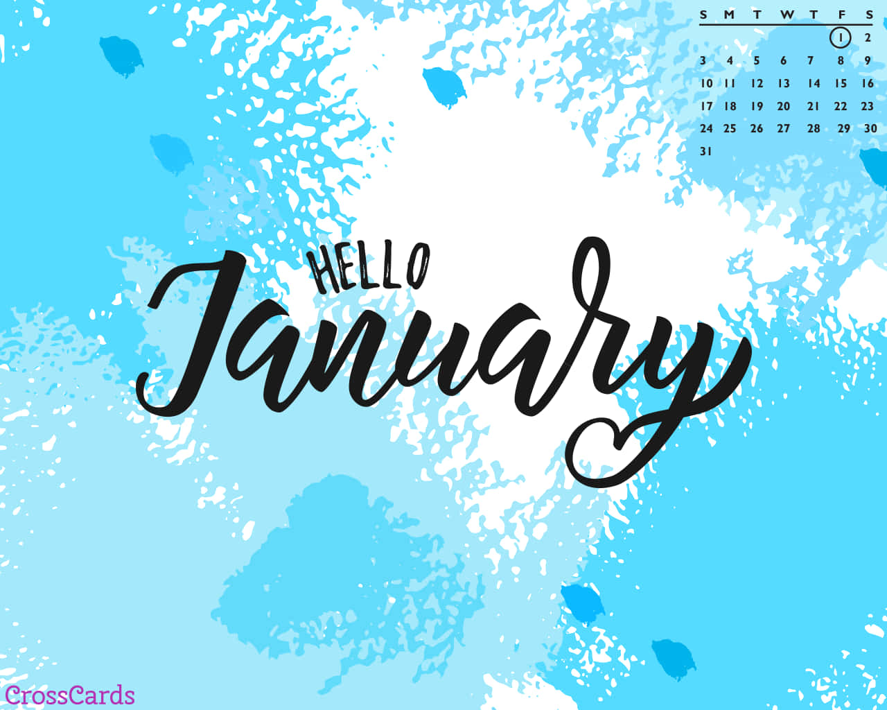Start The New Year With Hello January Background