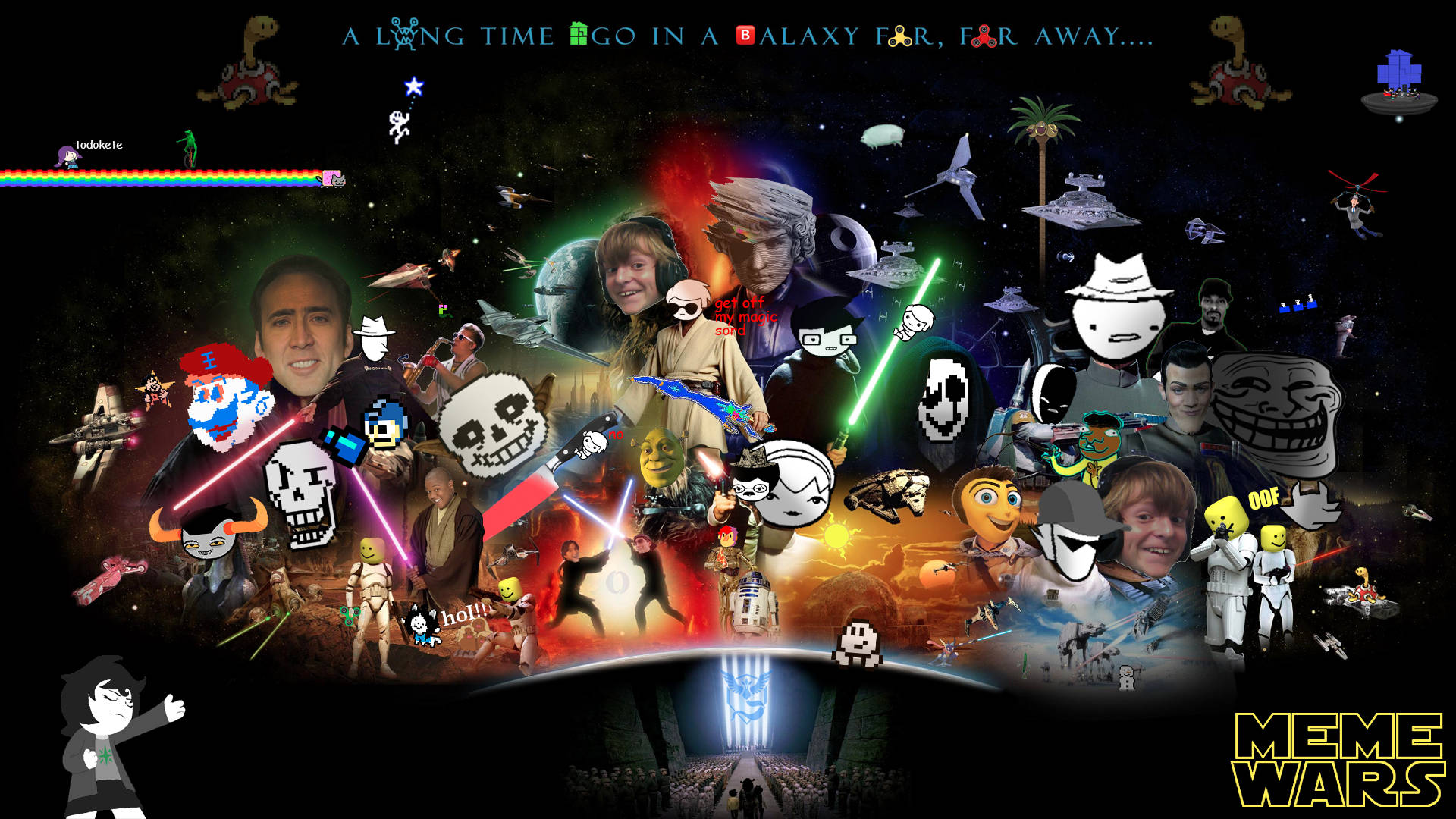 Start Wars Meme Faces Background