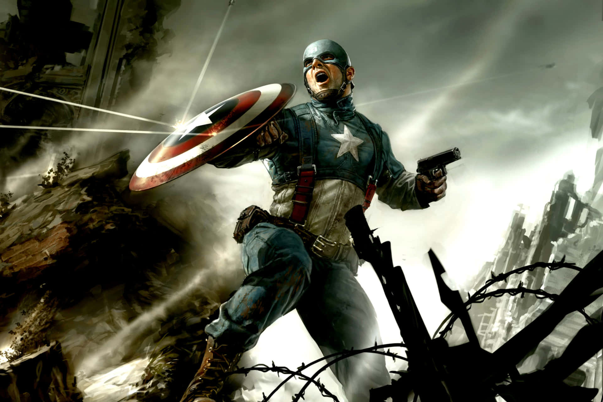 Start Your Day The Superhero Way With A Captain America Desktop