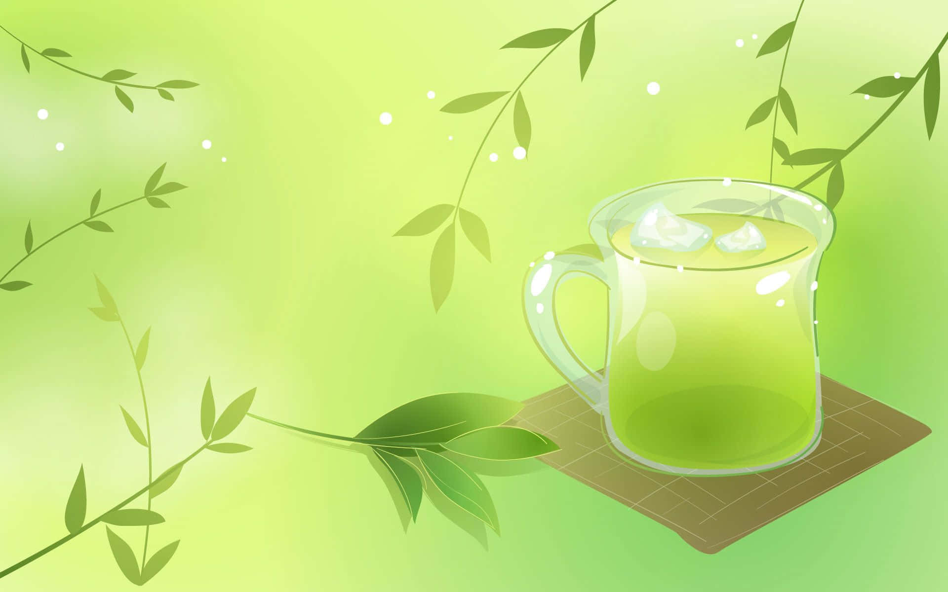 Start Your Day With A Healthy And Energizing Cup Of Matcha! Background