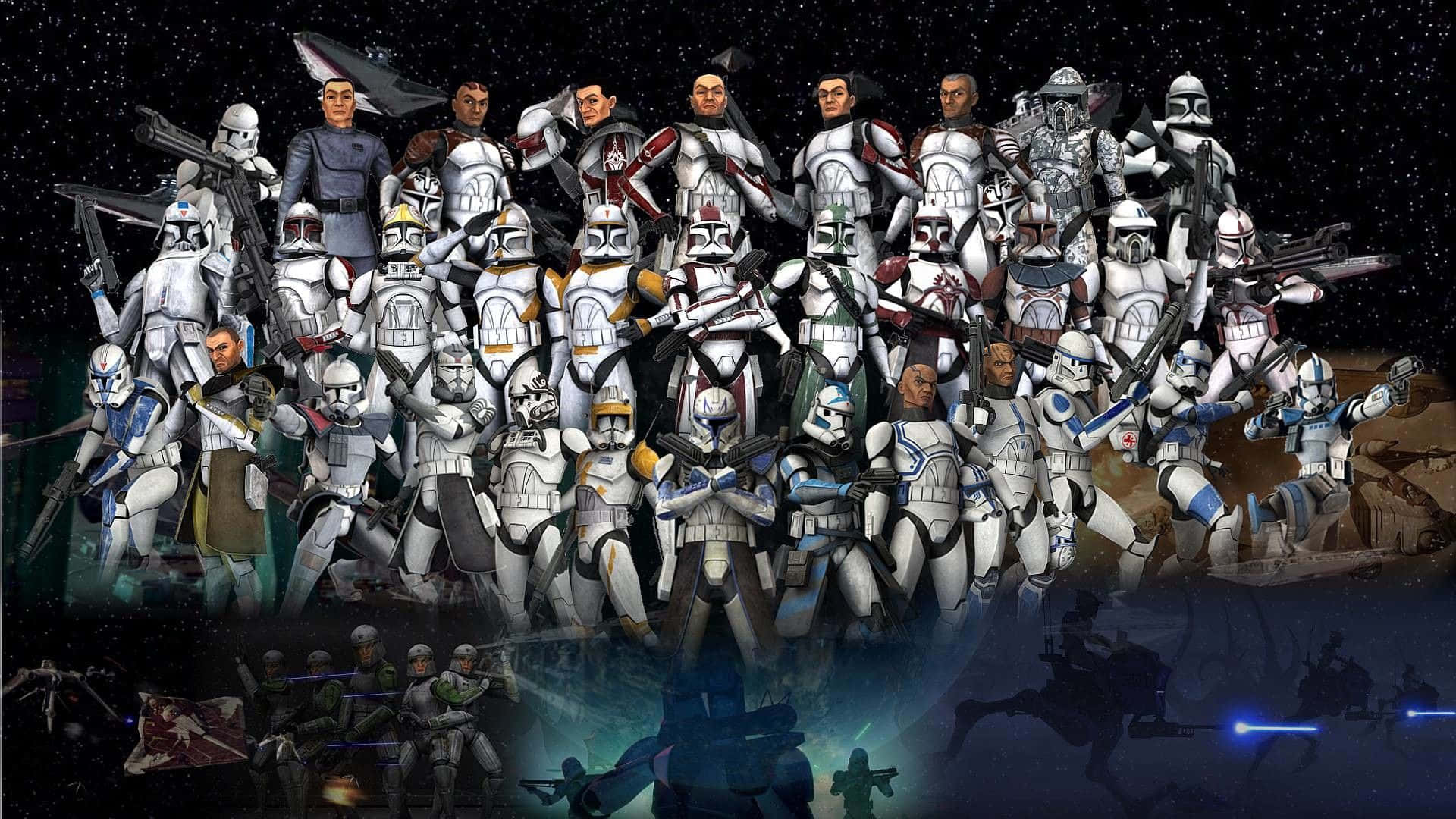 Start Your Journey With The Jedi Knights In Star Wars: Clone Wars Background