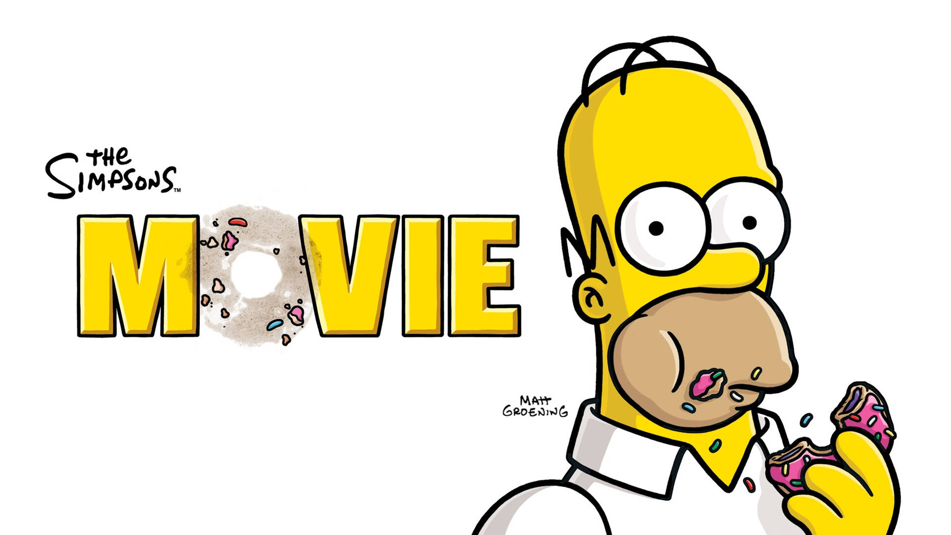 Starving Homer From The Simpsons Movie Background