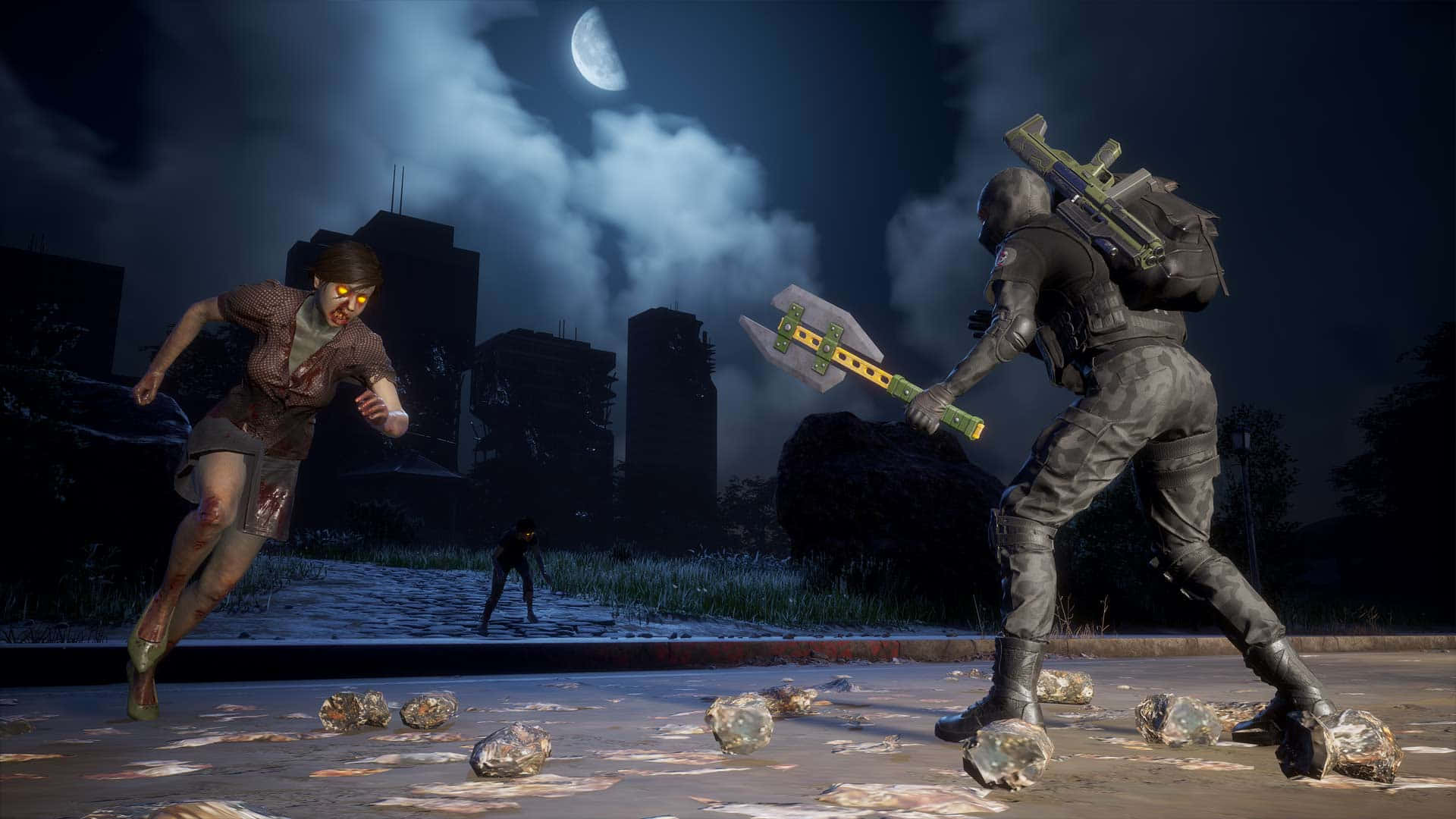 State Of Decay2 Nighttime Zombie Encounter Background