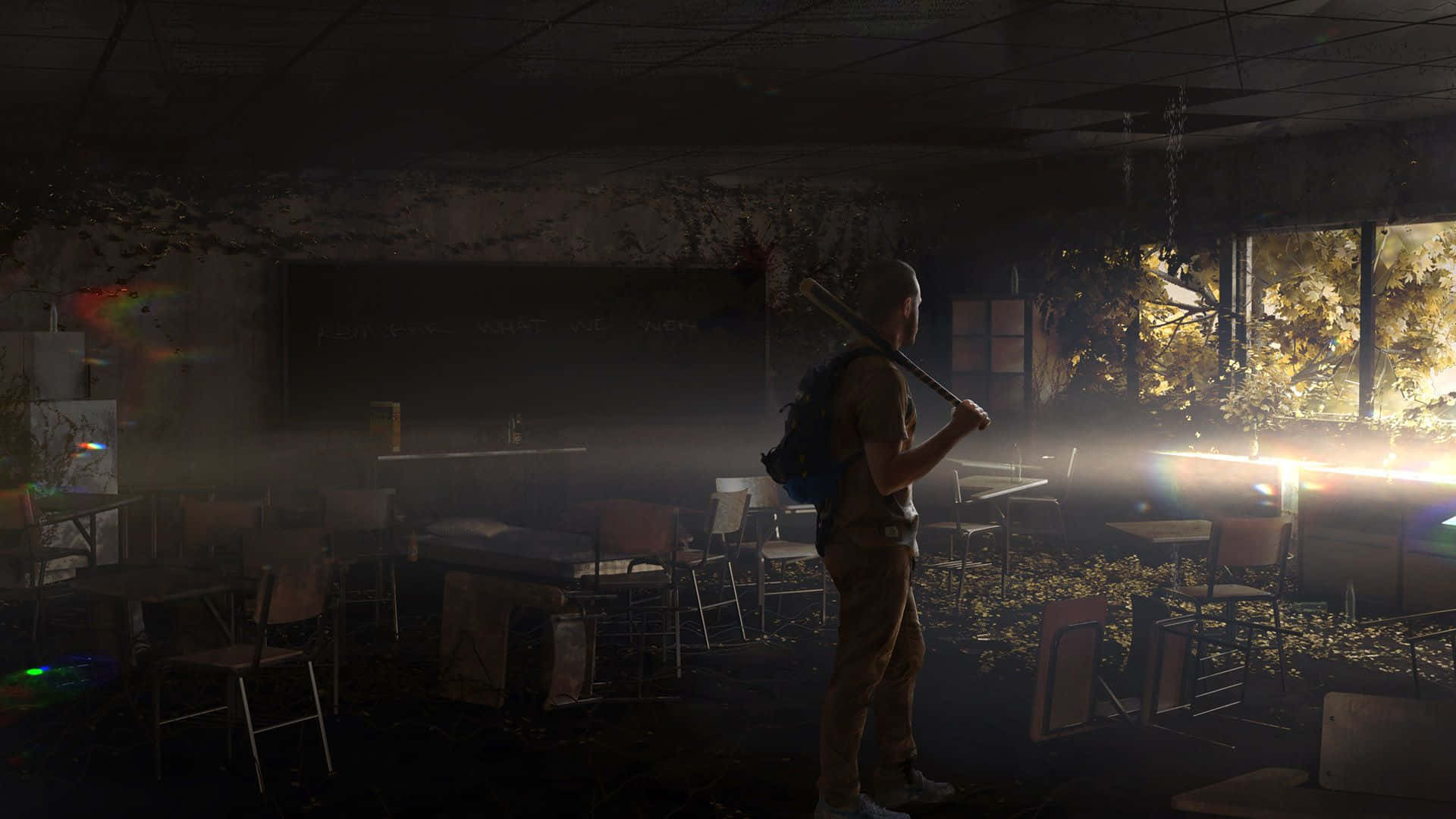 State Of Decay2_ Survivor Exploring Abandoned Cafeteria Background
