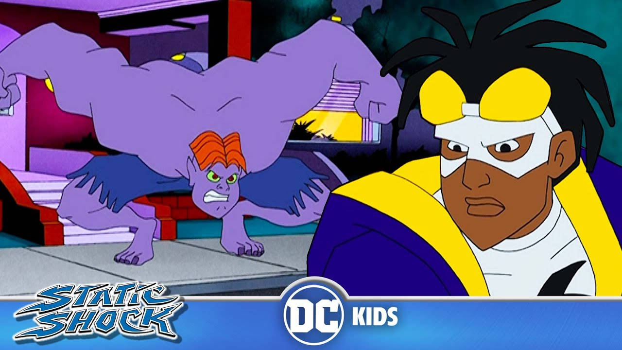 Static Shock Cartoon With Enemy