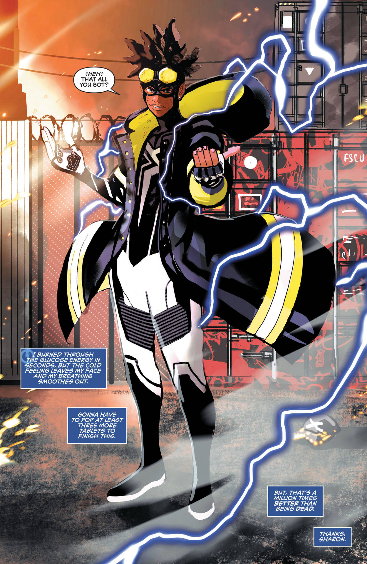 Static Shock Comic Panel Introduction