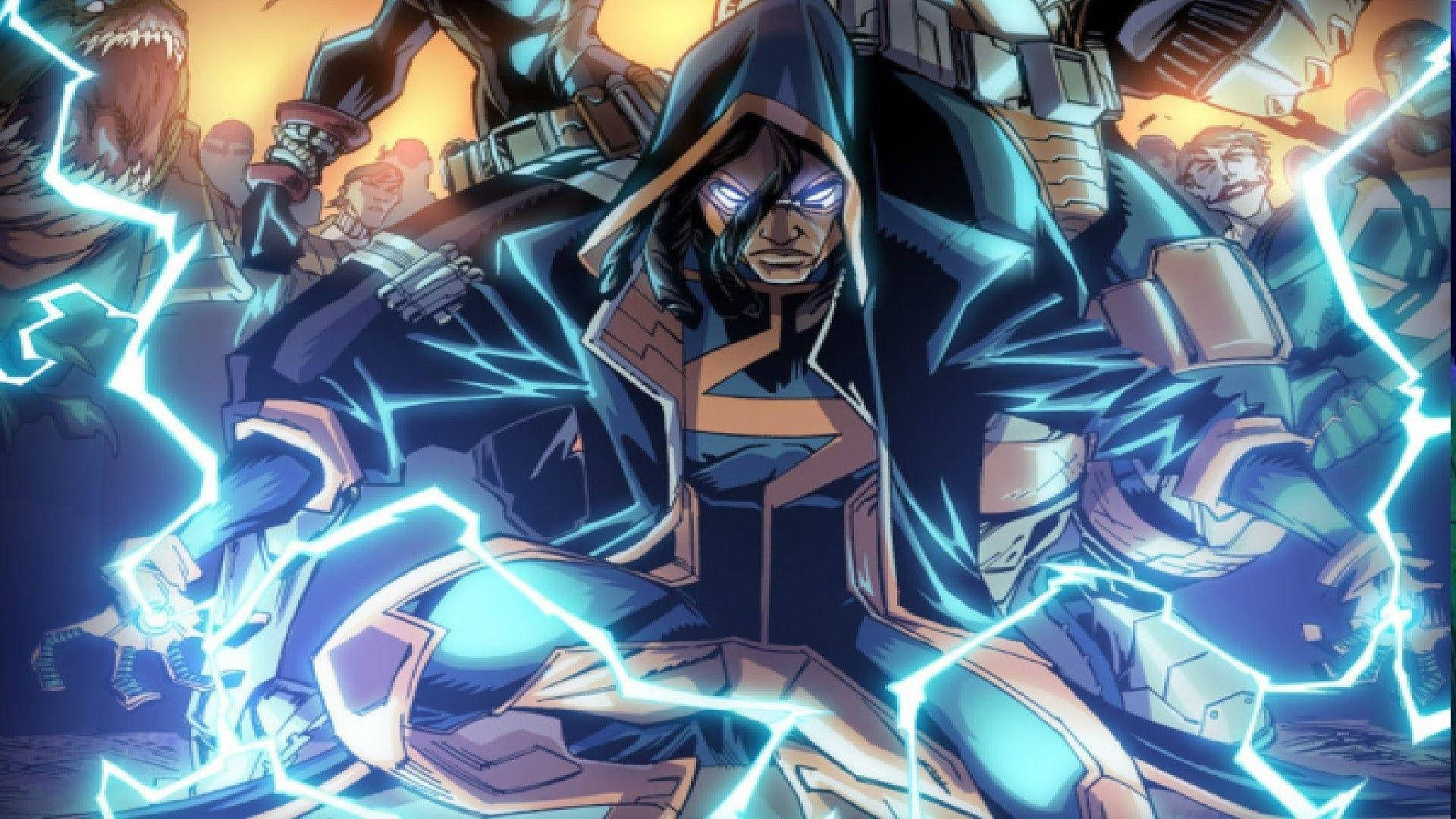 Static Shock Surrounded Background