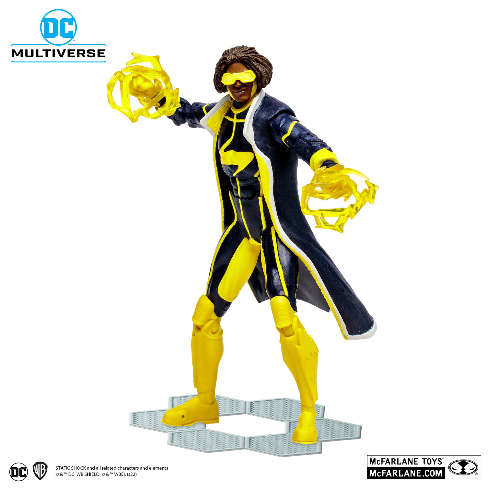 Static Shock Toy Attack Pose Background