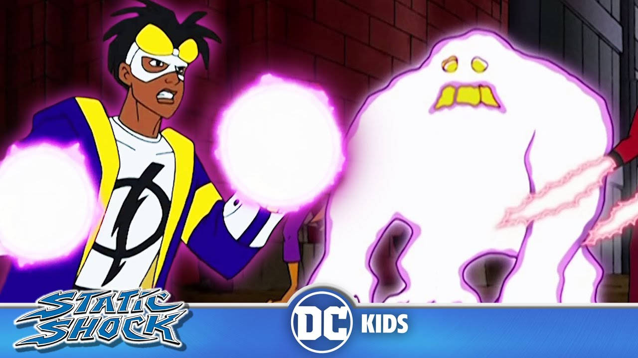 Static Shock With Electricity Monster Background