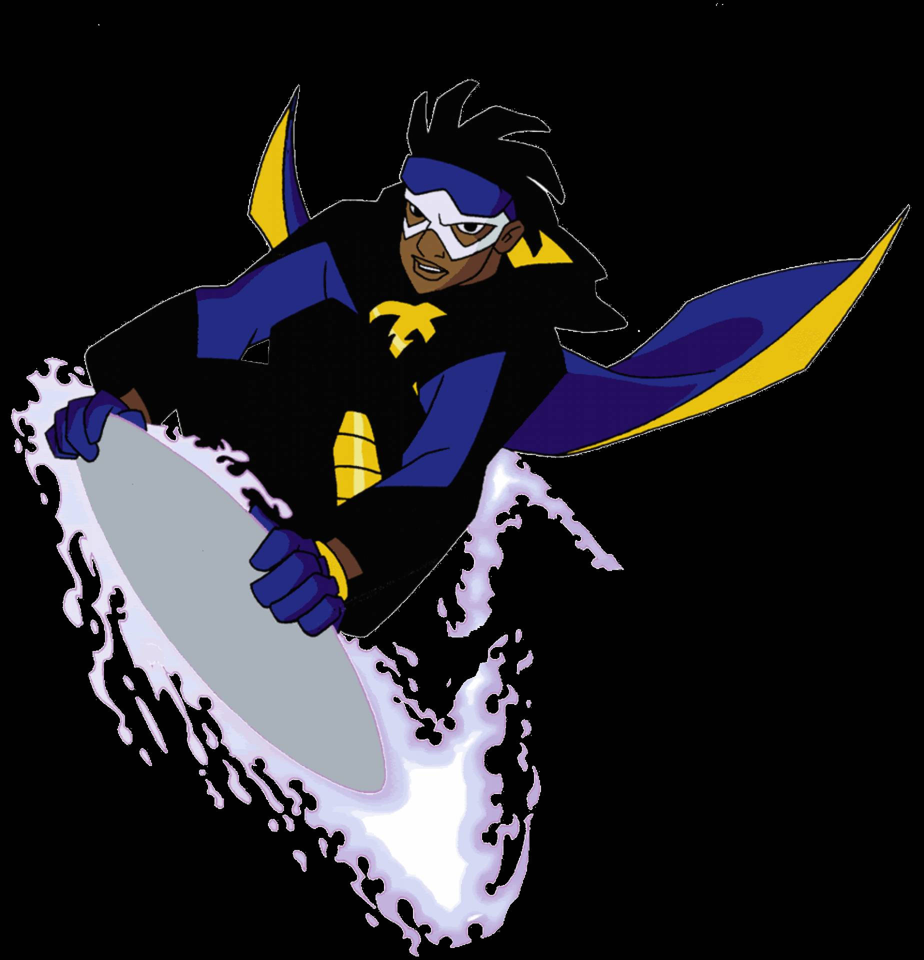 Static Shock With Floating Plate Background