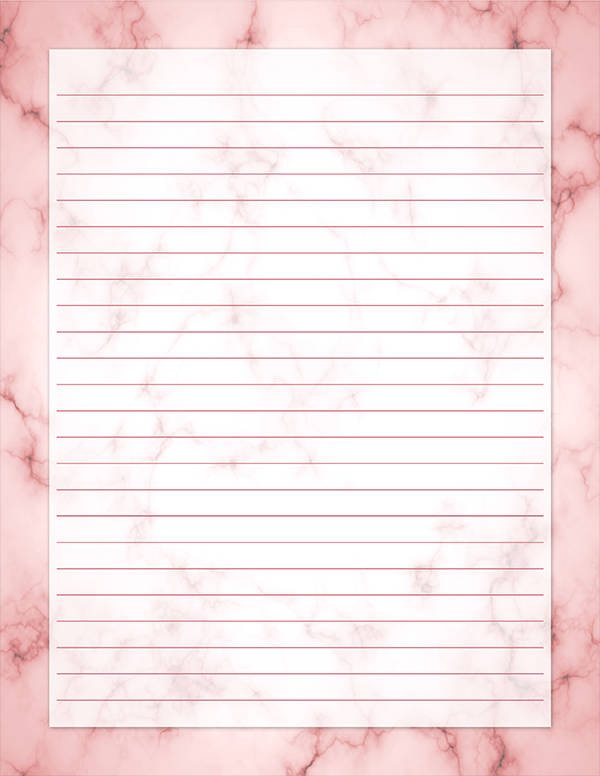 Stationery Rose Gold Marble