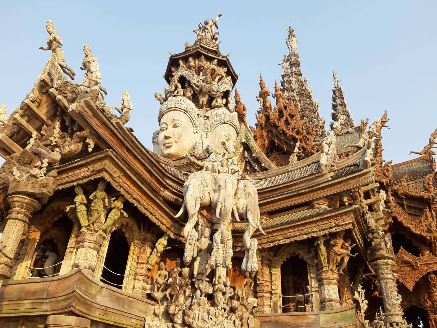 Statue Atop The Sanctuary Of Truth