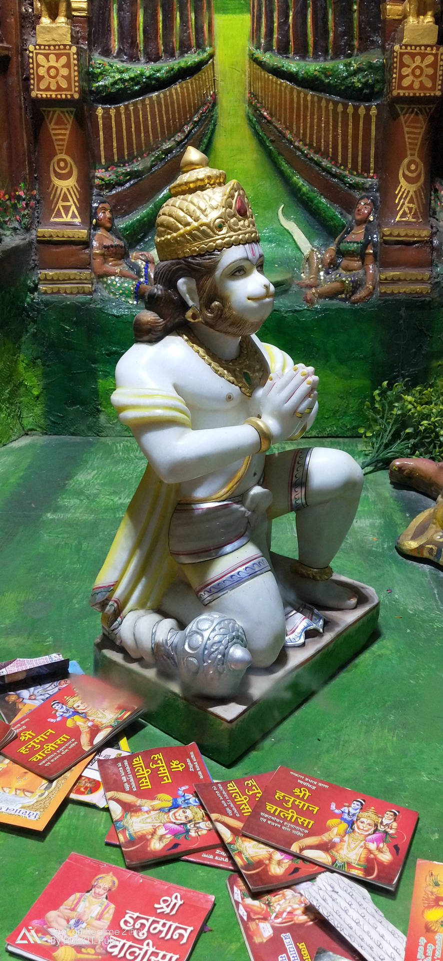 Statue Of Hindu God Hanuman Background