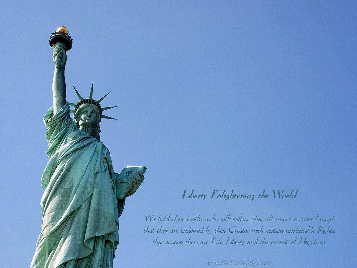 Statue Of Liberty Enlightenment Background