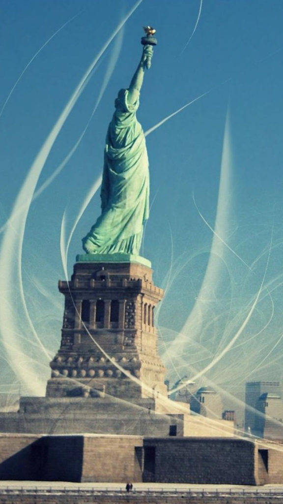 Statue Of Liberty In New York Iphone Background