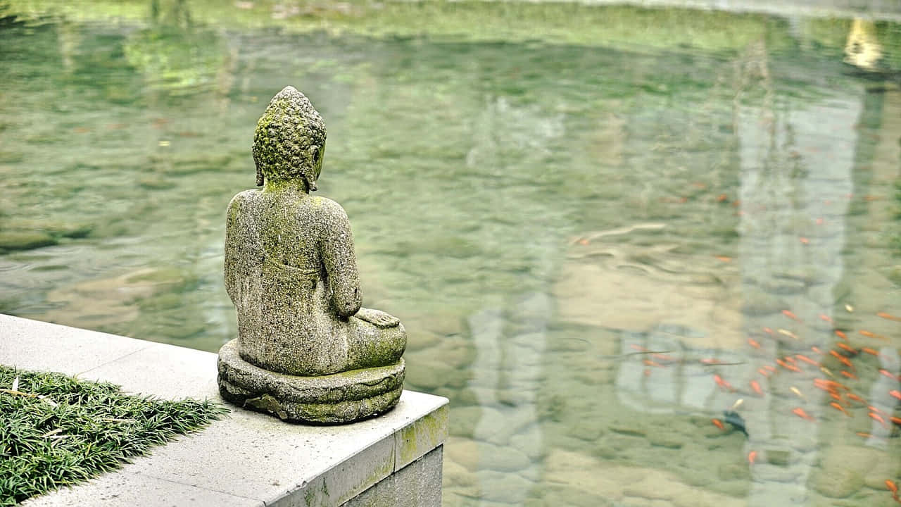 Statue Of Mindfulness Background