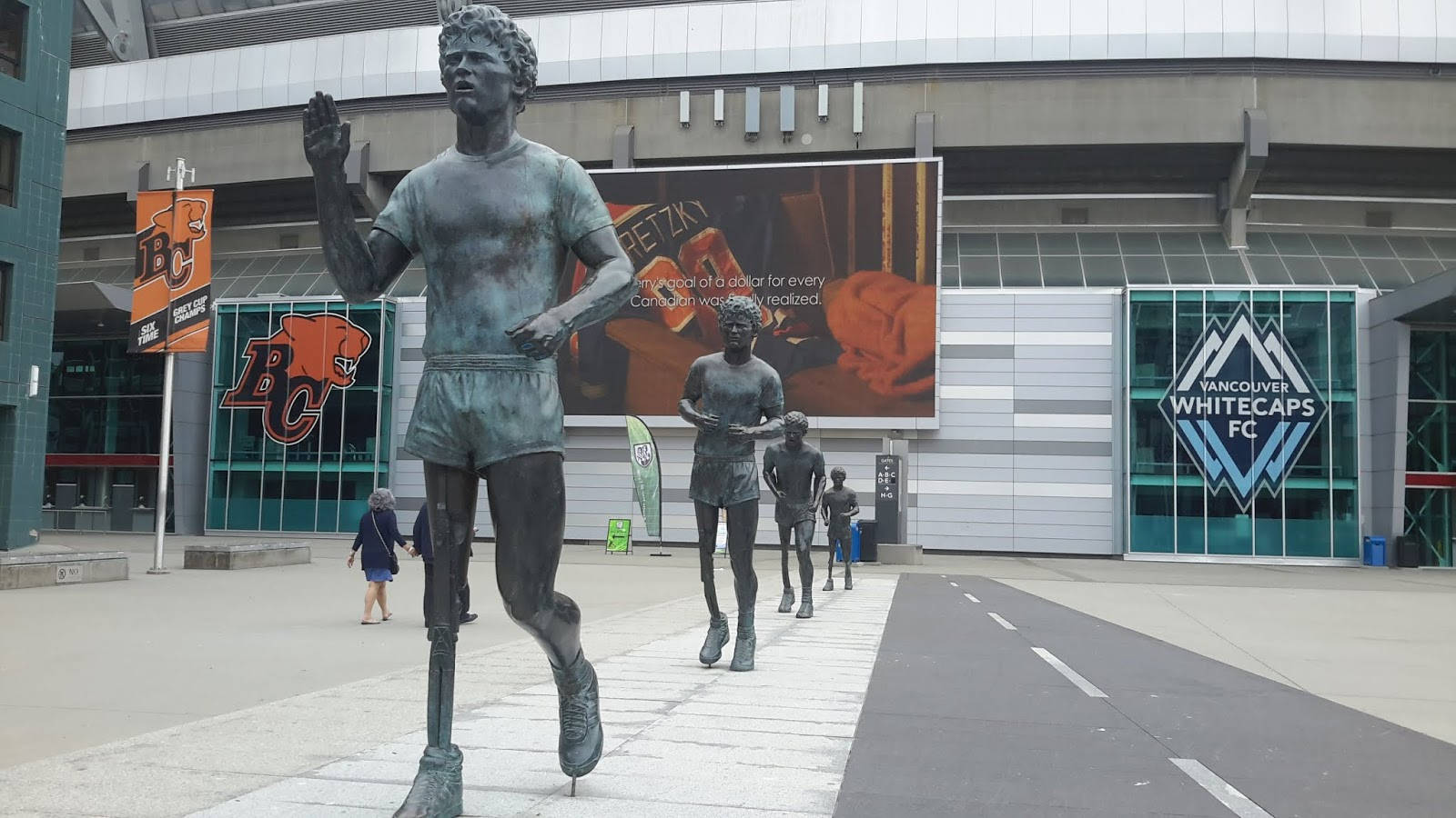 Statues Of Terry Fox In Vancouver Background