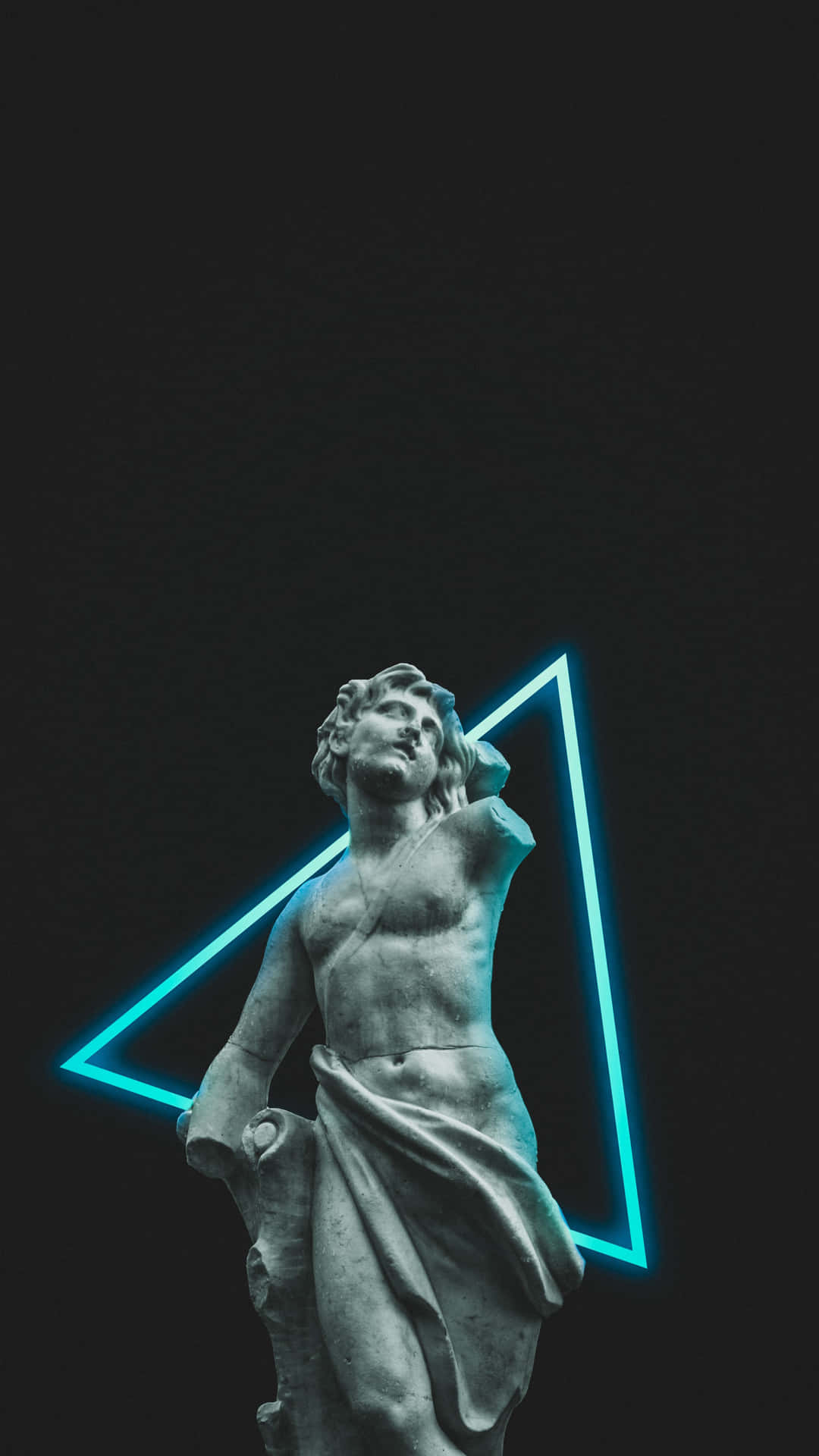 Statuewith Neon Triangle Backdrop.jpg Background