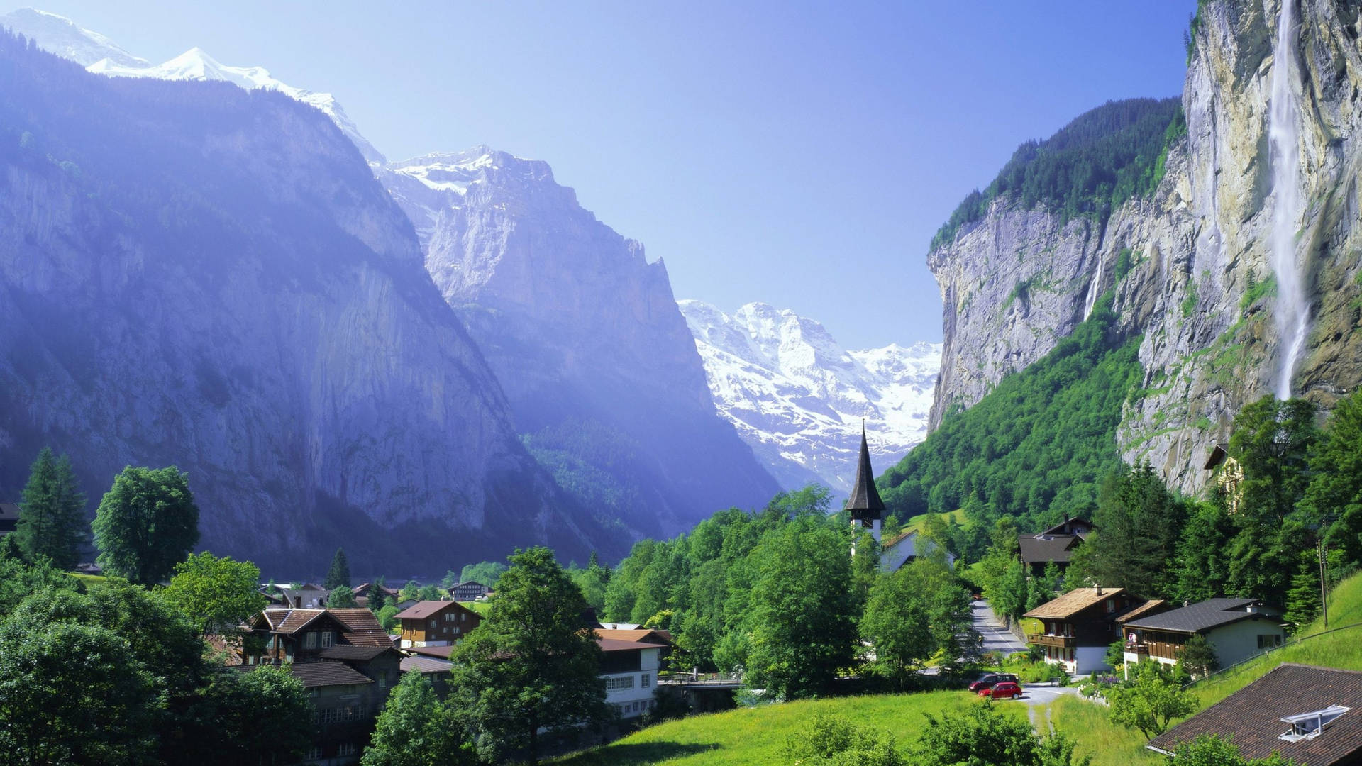 Staubbach Falls Switzerland Background