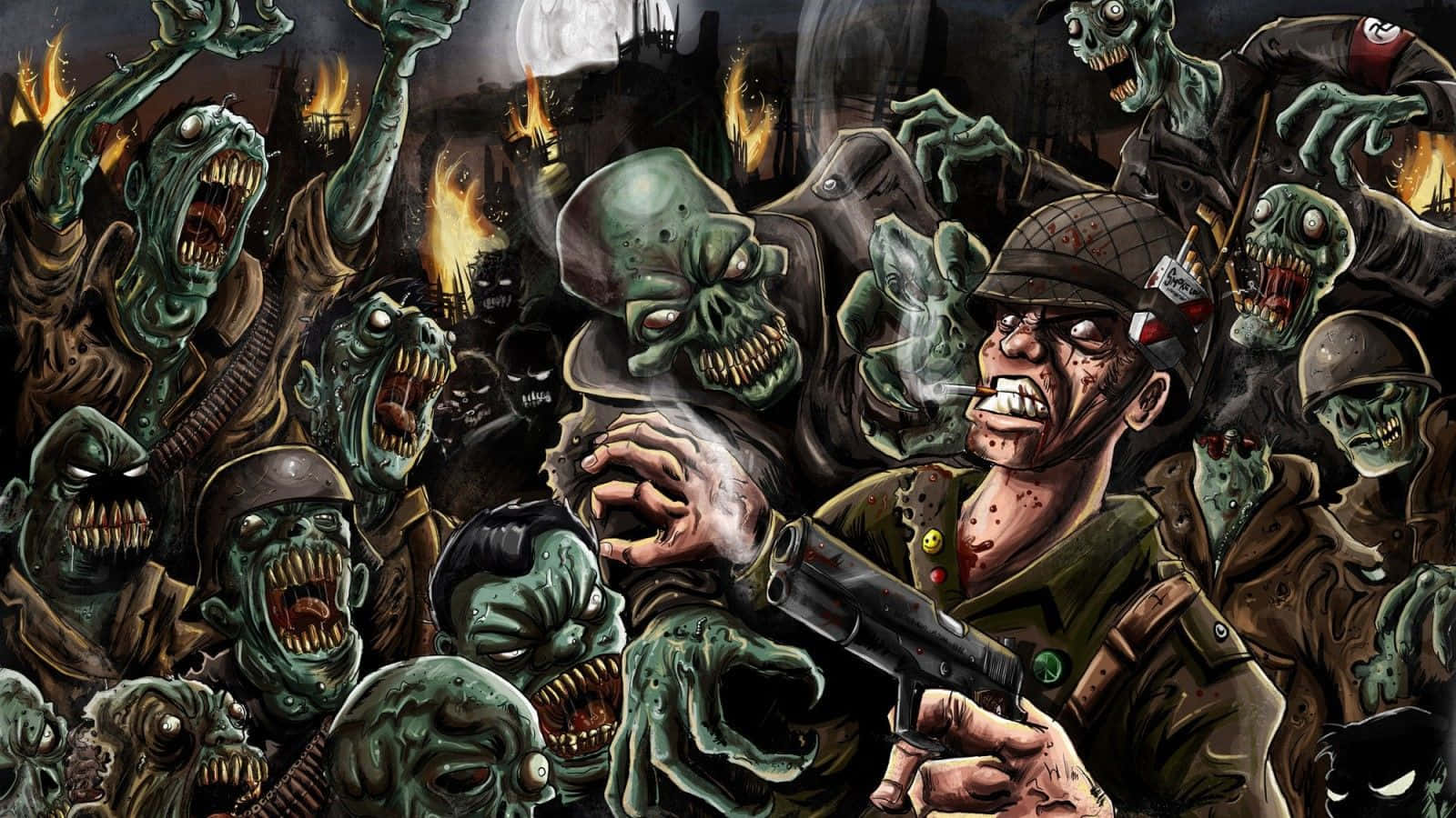 Stay Alive In The #1 Zombie Shooter Game - Call Of Duty: Zombies Background