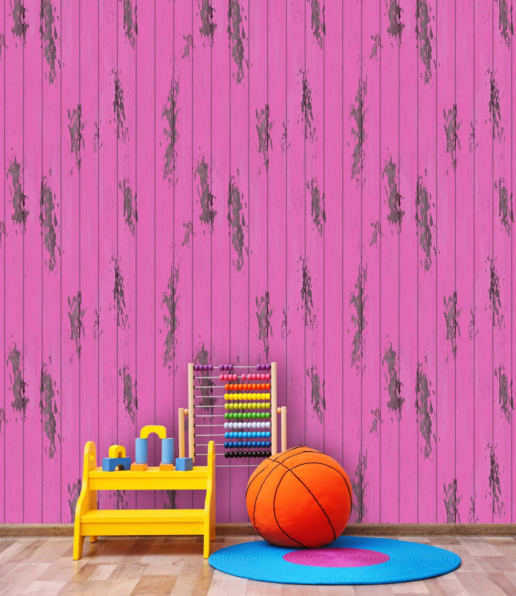 Stay At The Top Of Your Game With A Pink Basketball Background