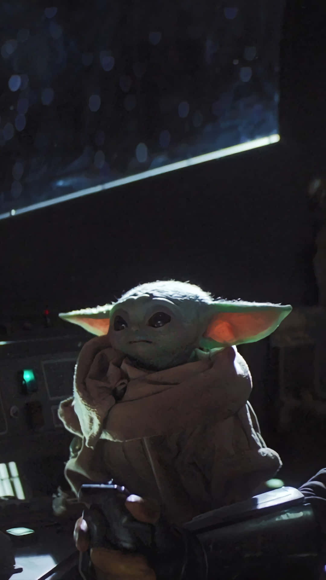 Stay Connected To Baby Yoda And The Galaxy Far Away Background