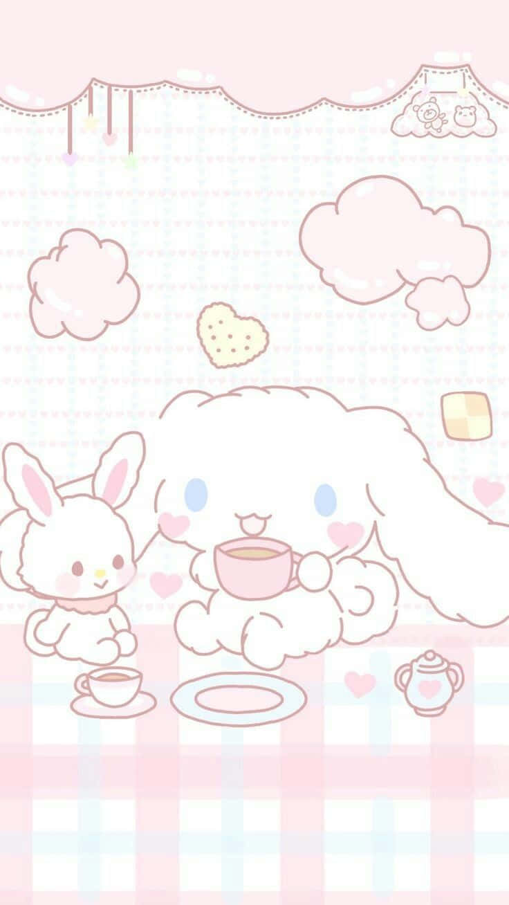 Stay Connected With Cinnamoroll Phone Background