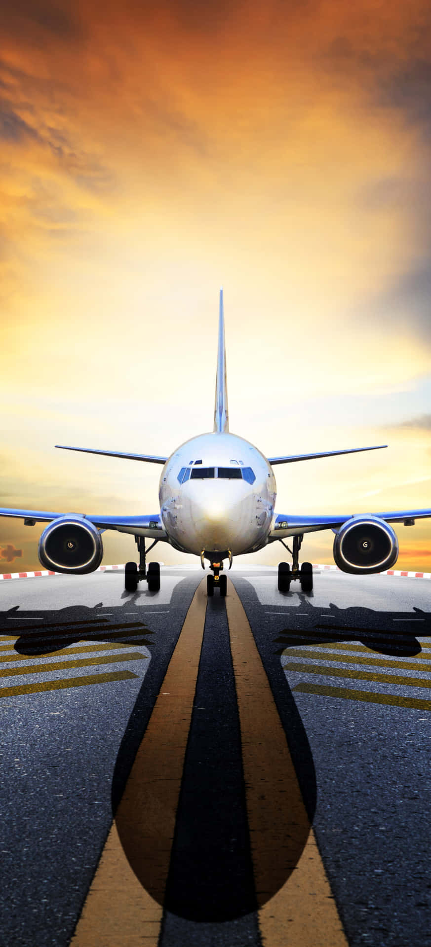 Stay Connected With Plane Phone Background