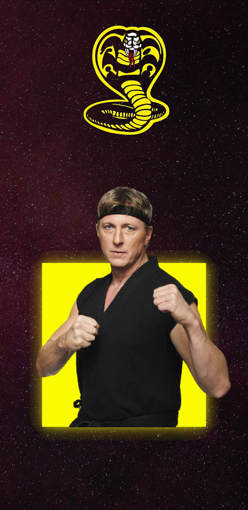 “stay Connected With The Cobra Kai Phone” Background