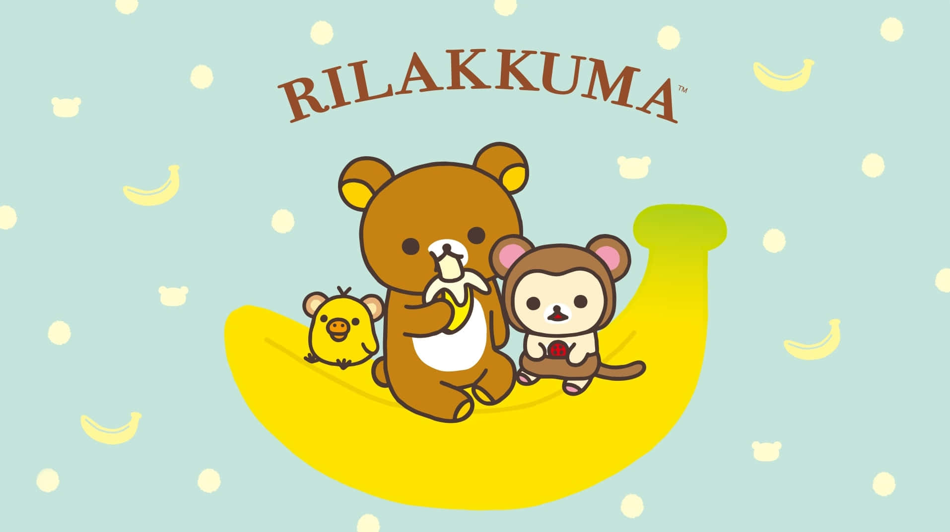 Stay Connected With The Unique Style Of Rilakkuma Laptop! Background