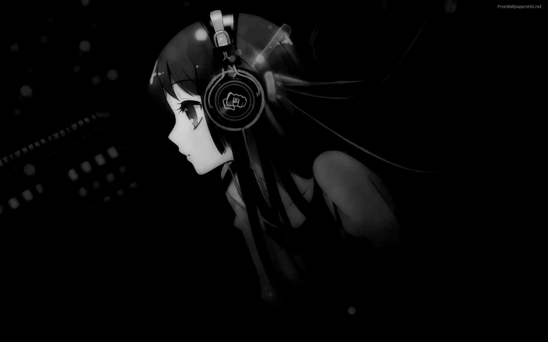 Stay Connected With This Dark Cute Laptop Background