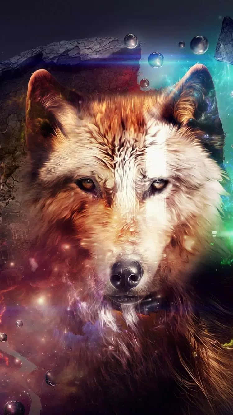 Stay Connected With Wolf Phone Background