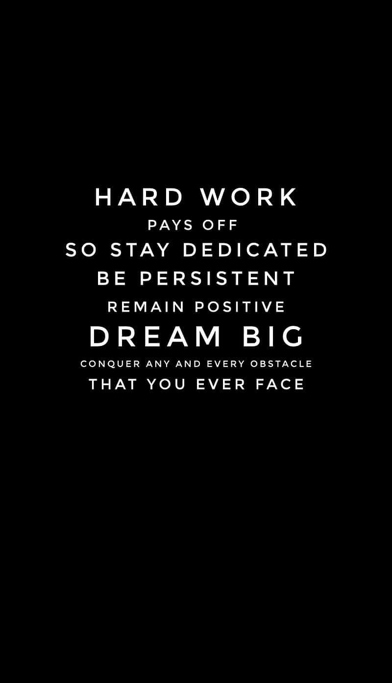 Stay Dedicated Inspirational Quote Background