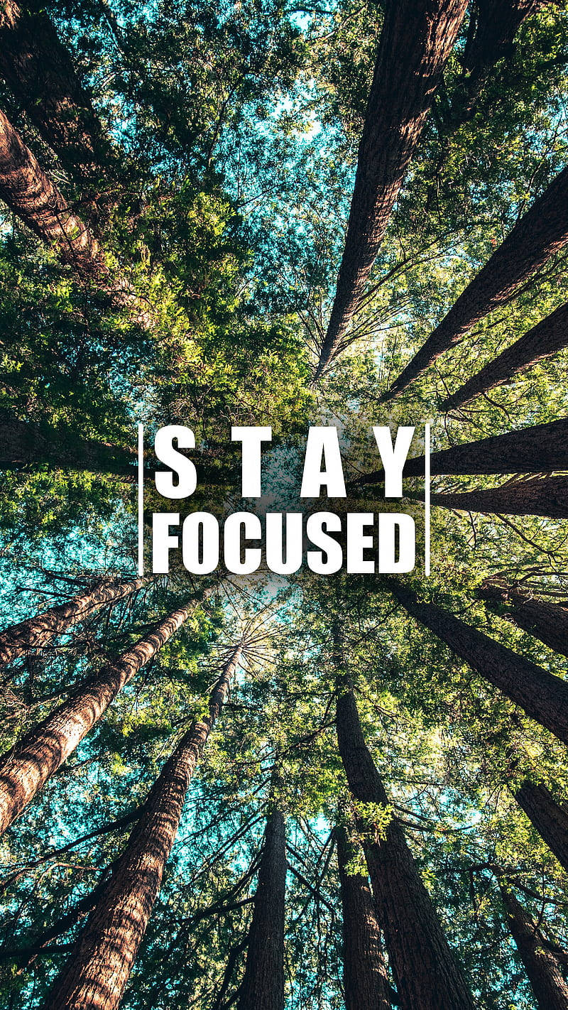 Stay Focused Motivational Mobile Background