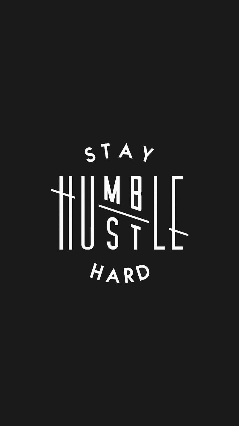 Stay Hustle Hard Logo Background