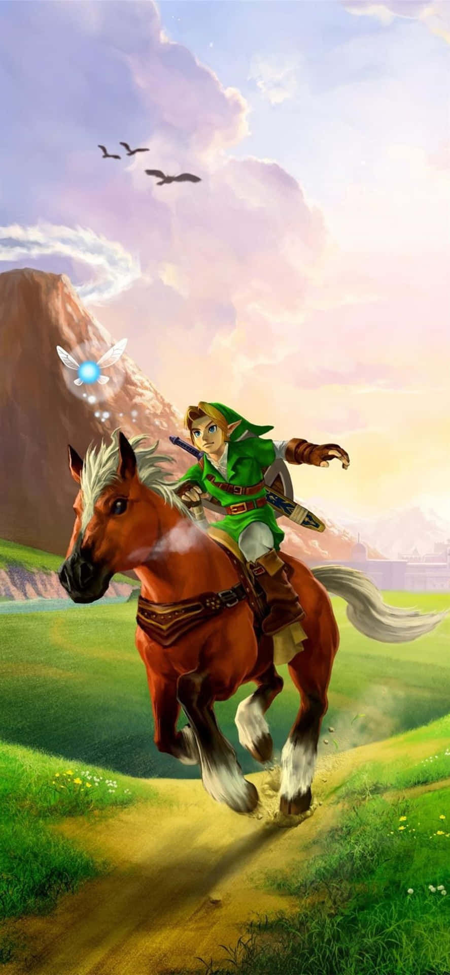 Stay In Touch With The Legend Of Zelda: Breath Of The Wild Right In Your Pocket With This Zelda Phone. Background
