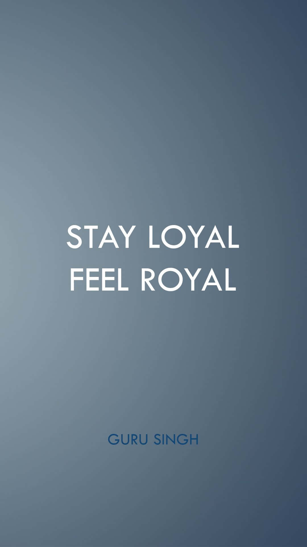 Stay Loyal Vertical Graphics Background