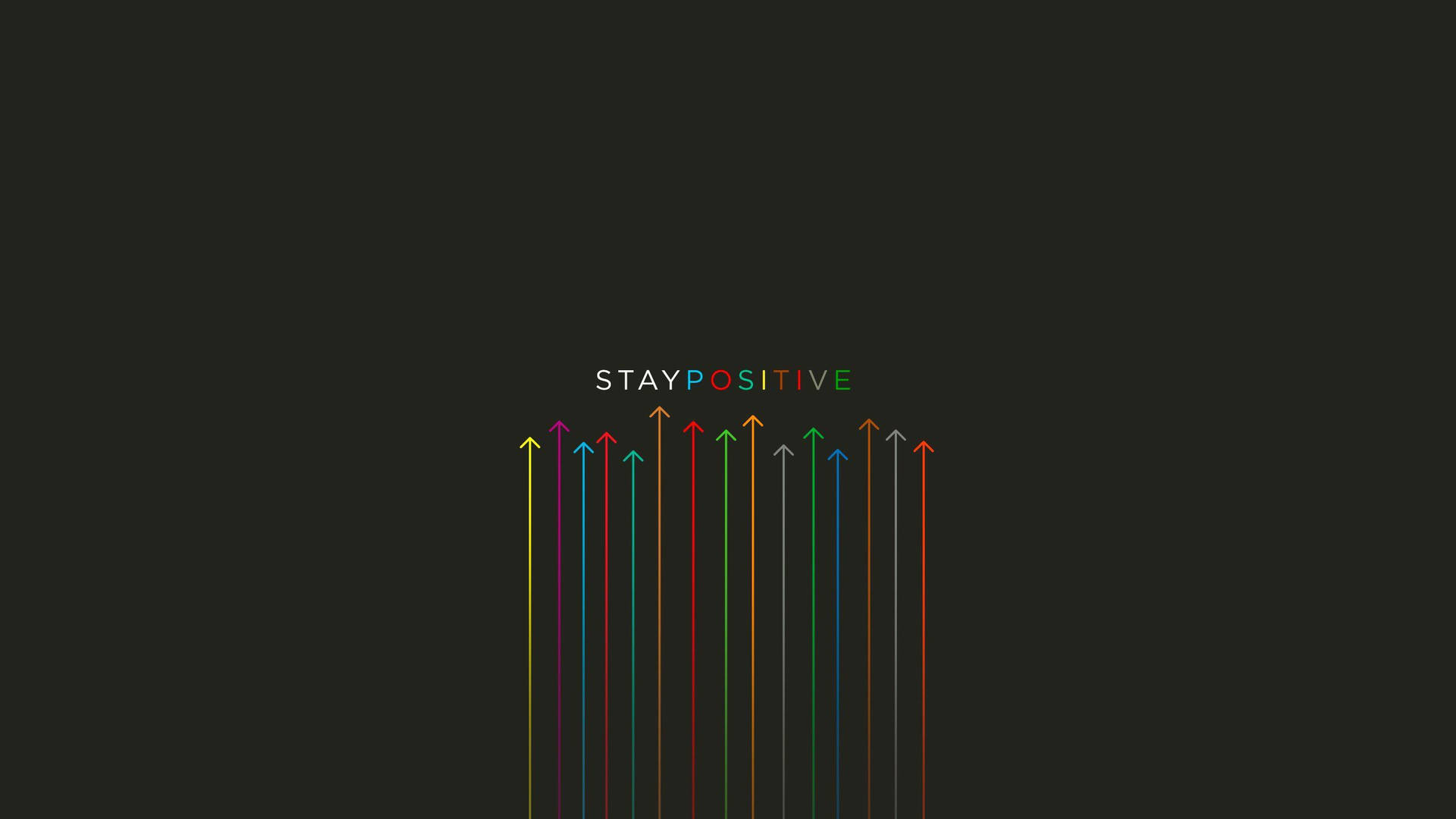 Stay Positive Inspirational Quote Background