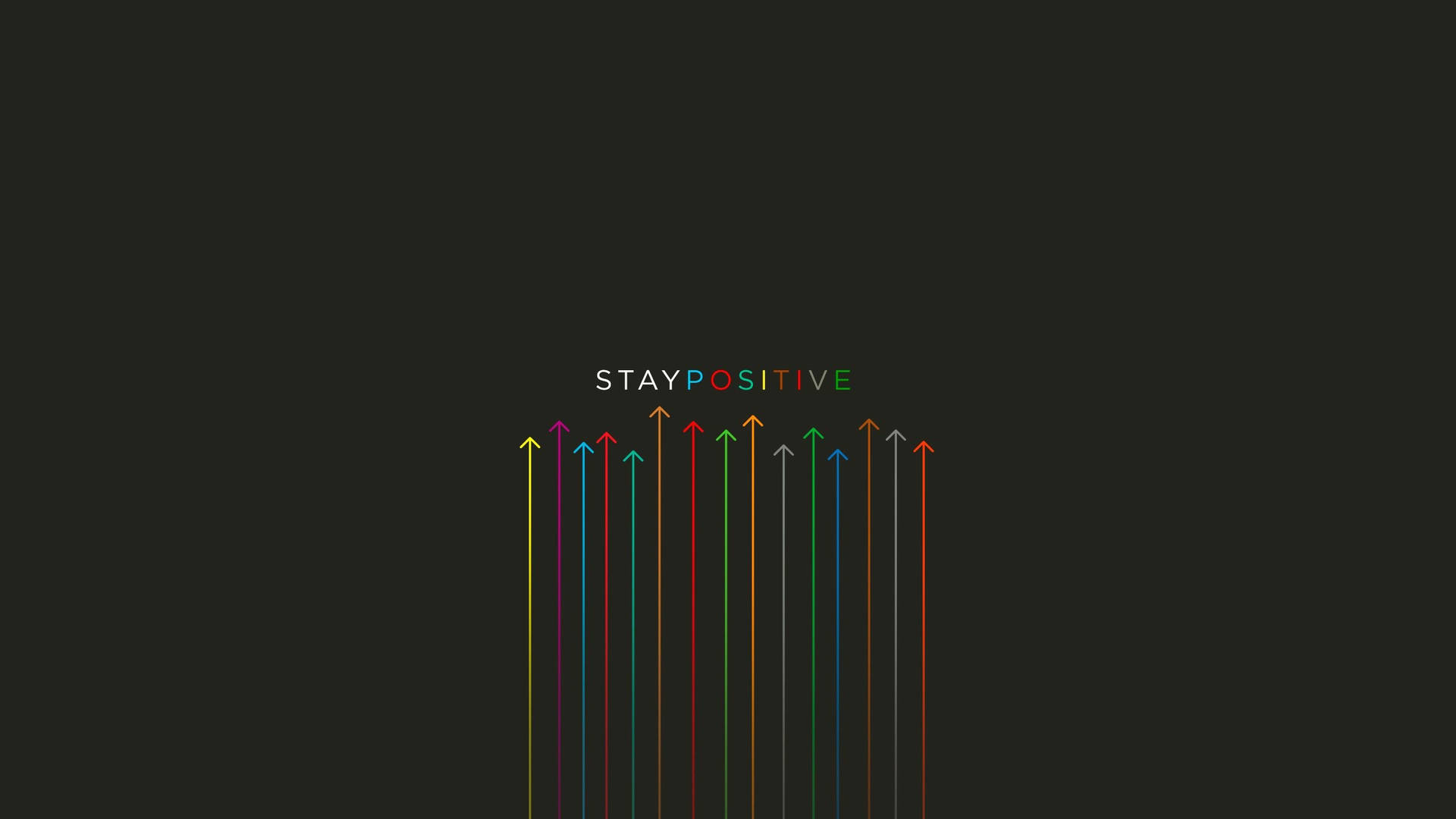 Stay Positive Motivational Desktop Background