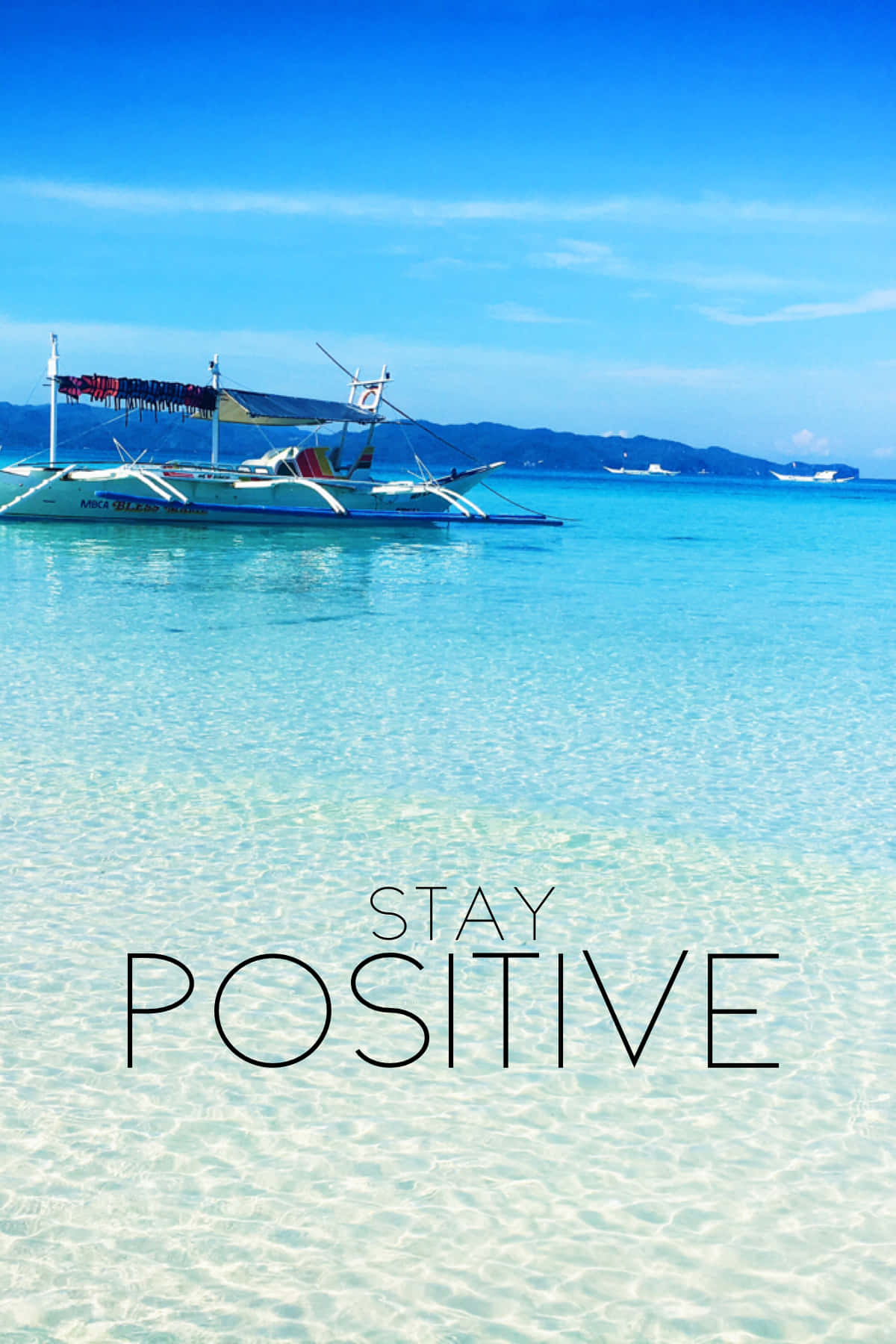 Stay Positive Quotes Background