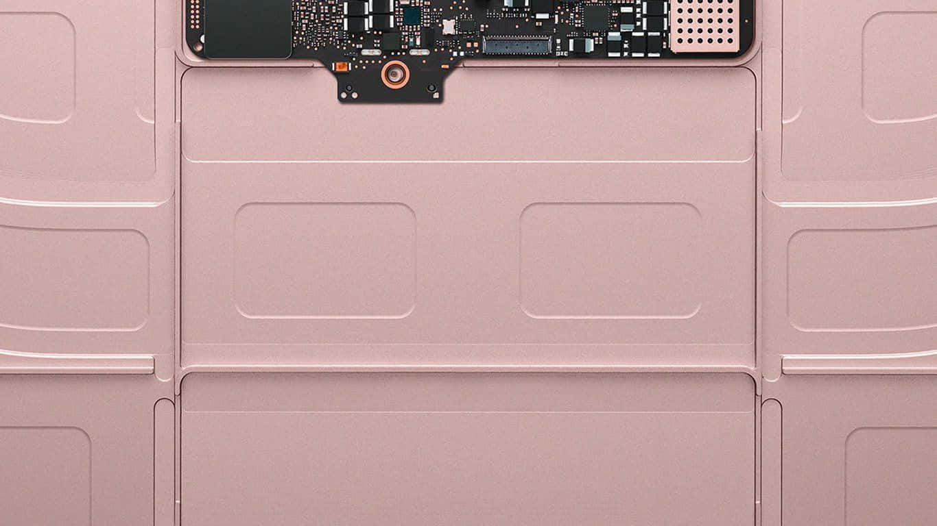 Stay Productive And Creative With This Beautiful, Rose Gold Laptop. Background