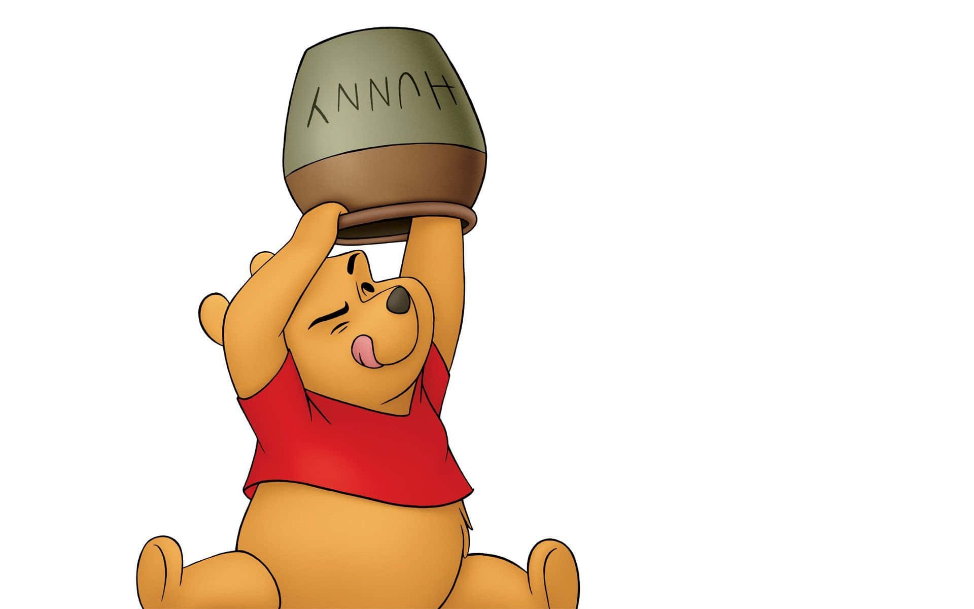 Stay Productive With Winnie The Pooh's Laptop Background