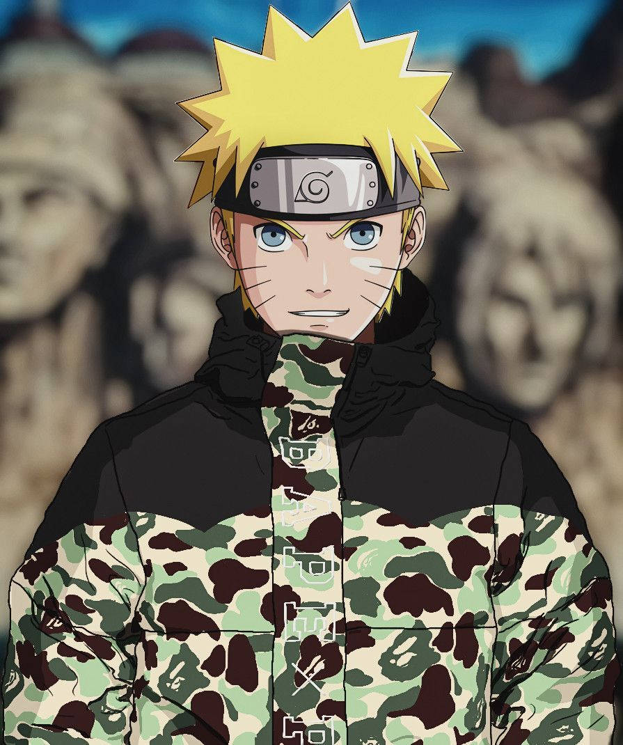 Stay Sporty And Stylish With This Naruto Gucci Theme Background