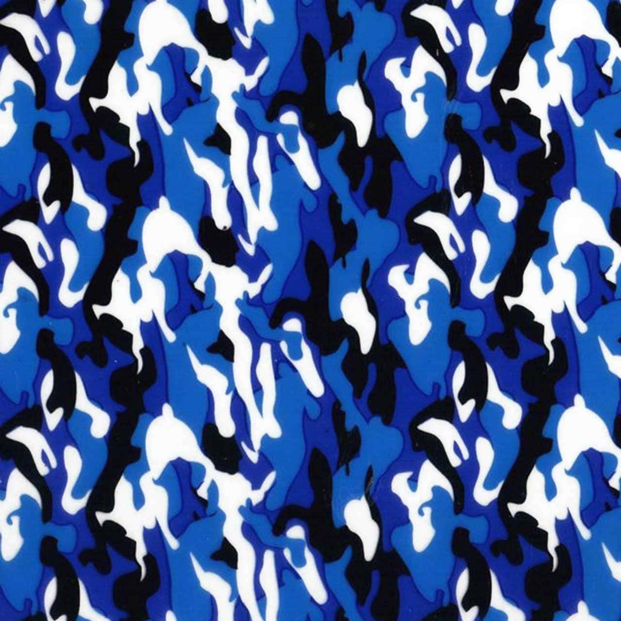 Stay Stylish And Up To Date In This Sleek Blue Bape Camo. Background