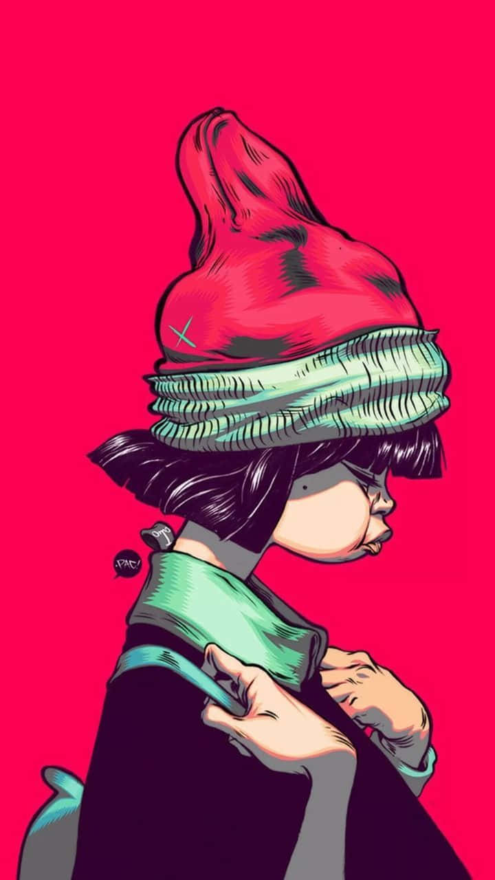 Stay Trendy With The Latest Hipster Iphone. Background