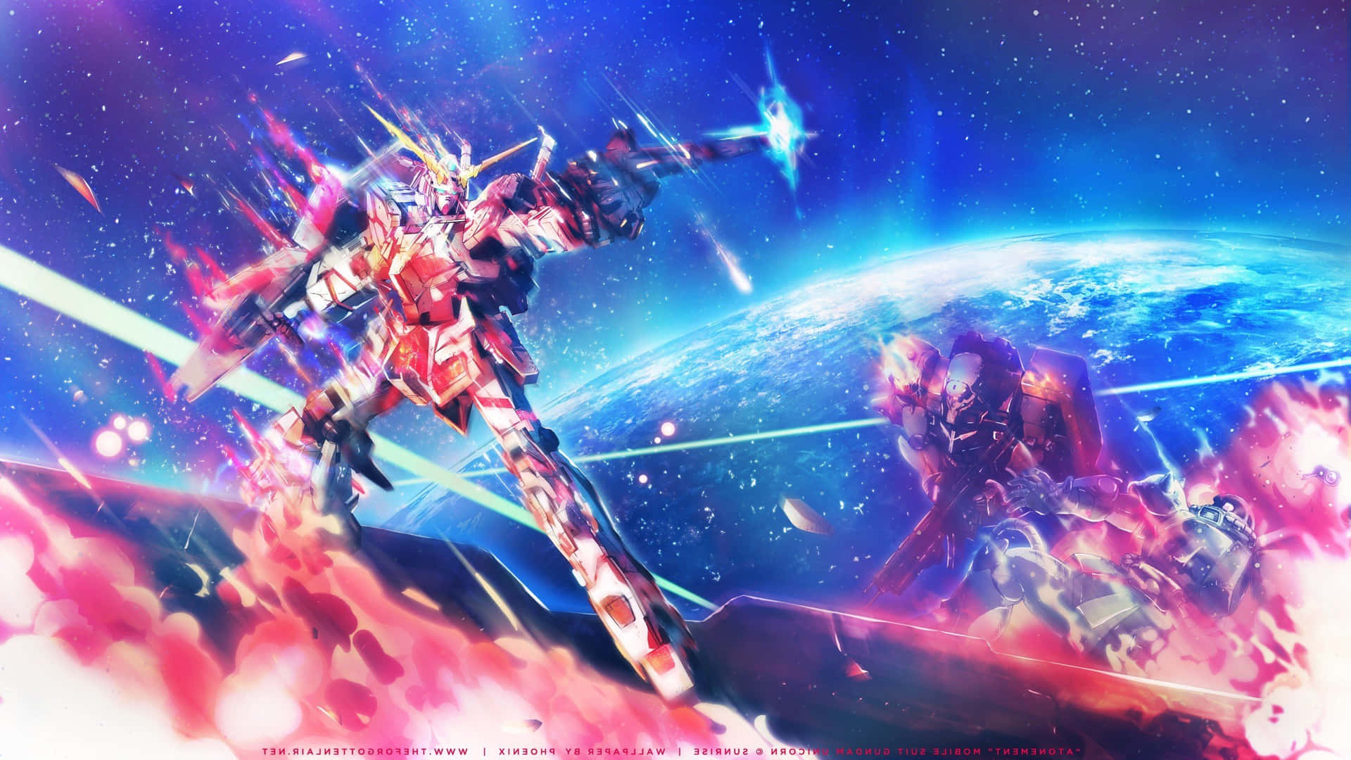 Stay Up-to-date With Your Favorite Anime By Downloading A Gundam Desktop Wallpaper Background