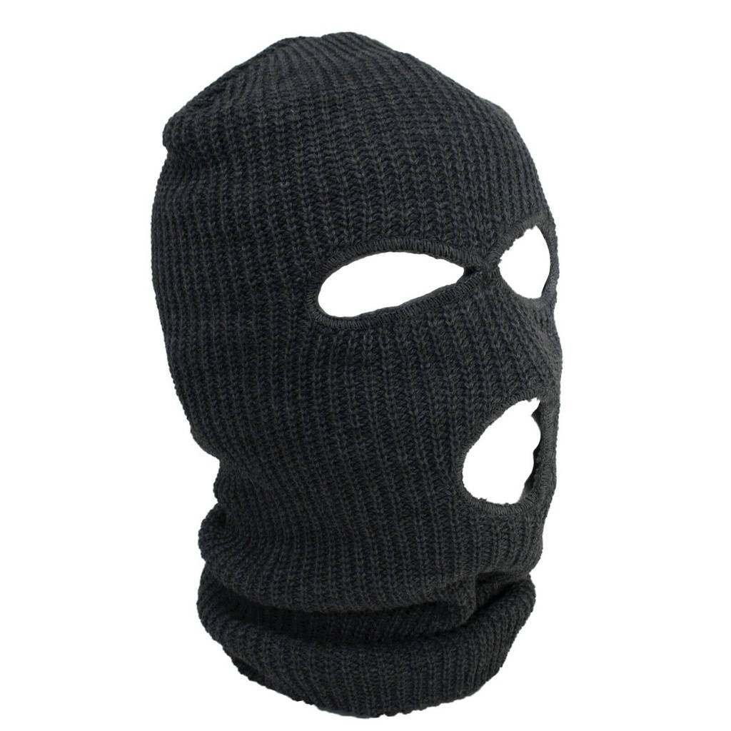 Stay Warm And Protected With A Black Ski Mask Background