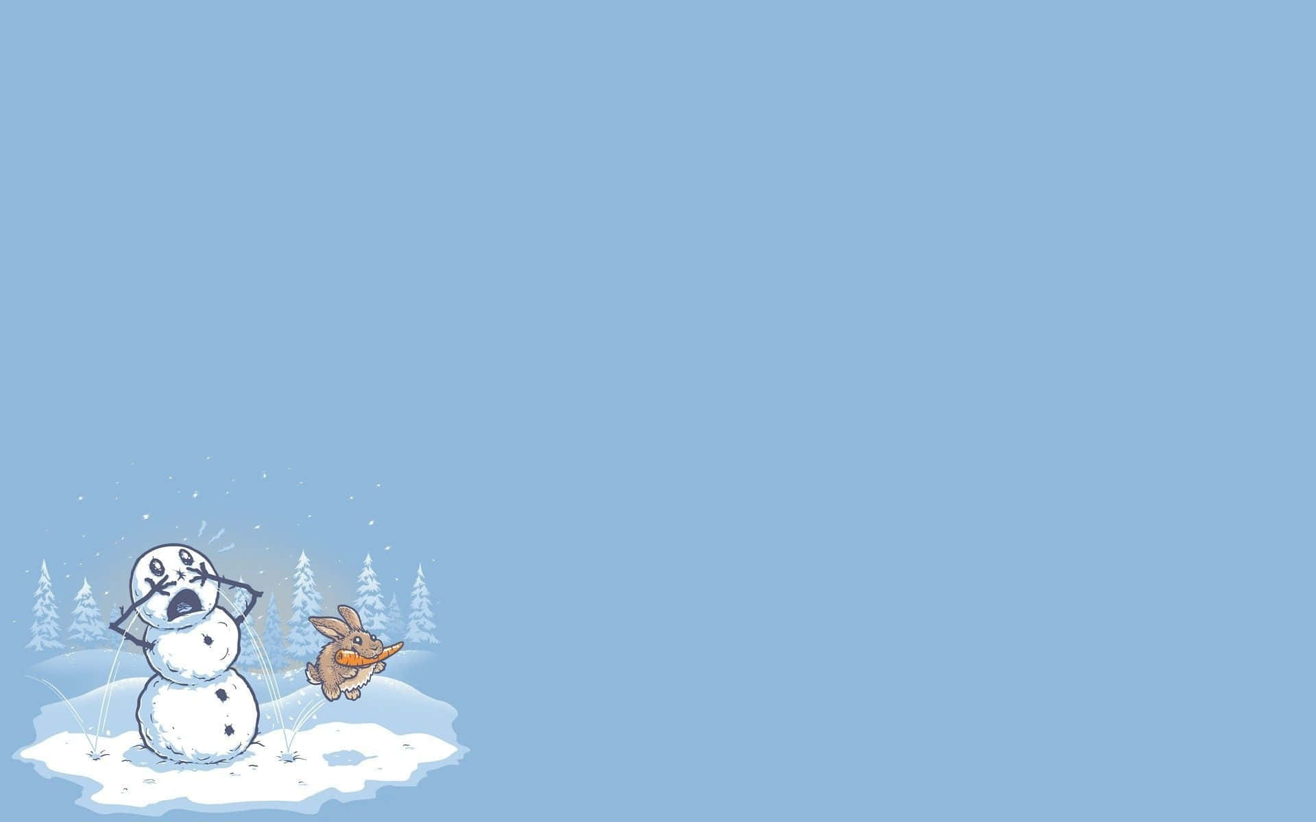 ”stay Warm During The Minimalistic Winter” Background